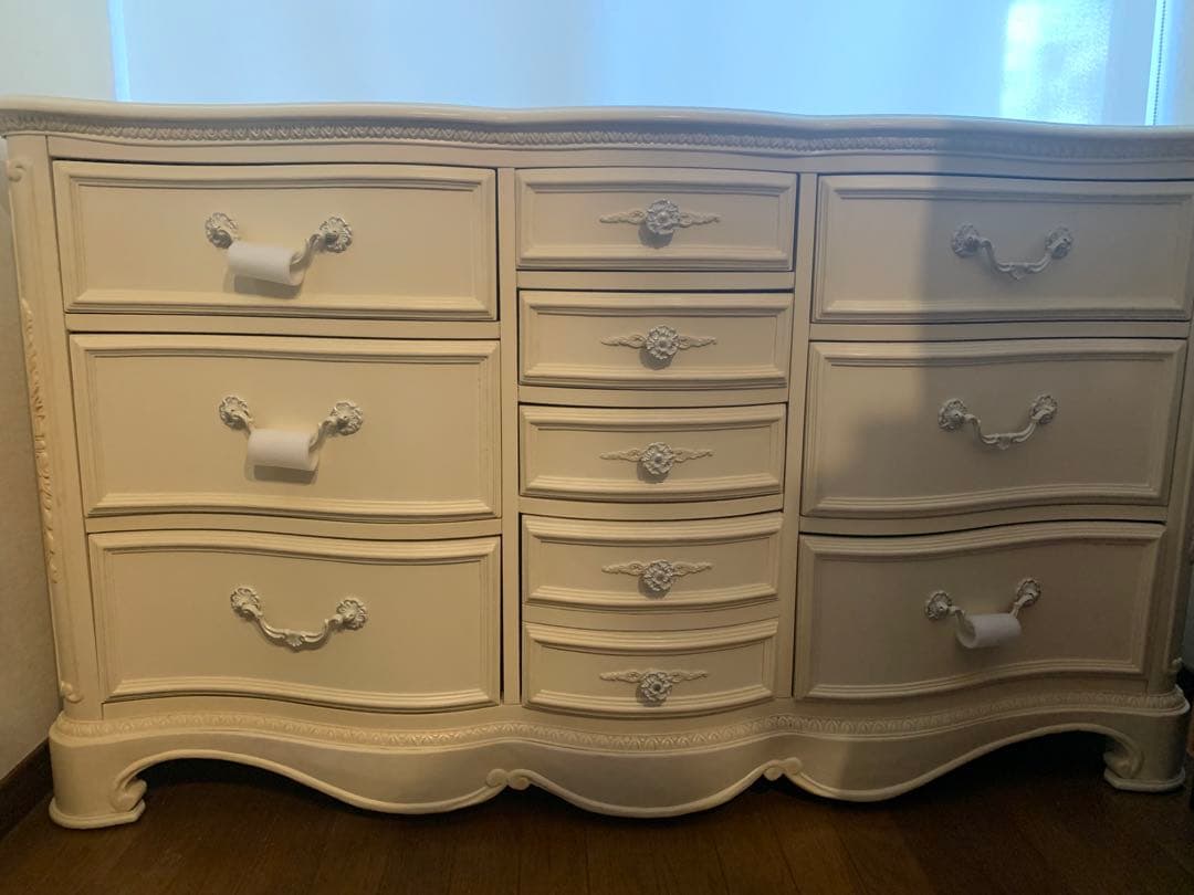 ジェシカマクリントック ロマンスコレクション 10ドロア チェスト　白　ホワイト