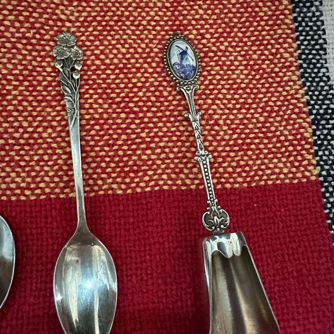 【純銀】スターリングシルバー スーベニアスプーン セット まとめ売り 銀製