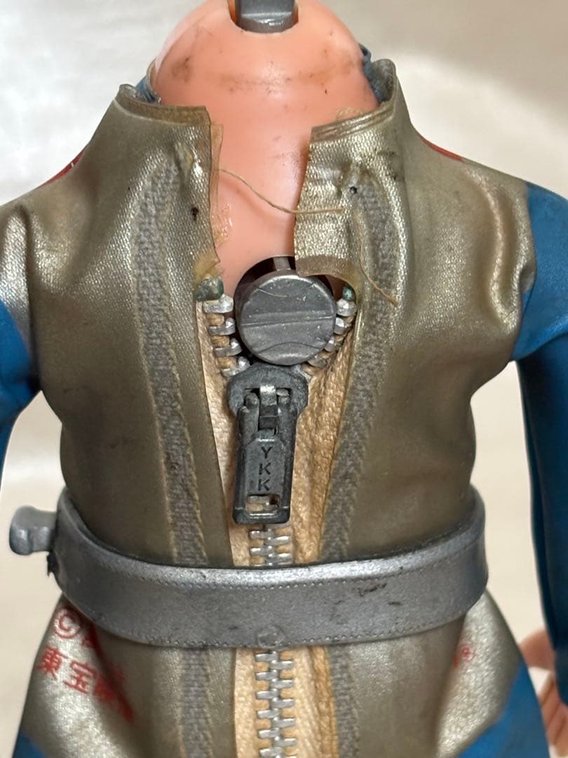 流星人間ゾーン ソフビ 中嶋製作所 当時物 約27cm 首部破損あり