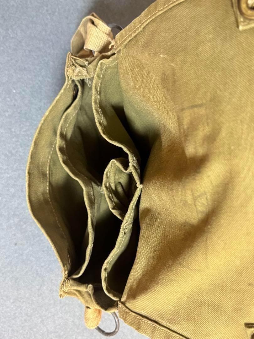 イギリス軍 実物 MkⅦ ガスマスクバッグ W.E.&S.LTD.