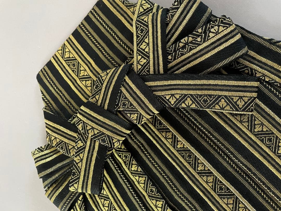 七五三　5歳　男の子　正絹　アンティークお着物袴コーデ