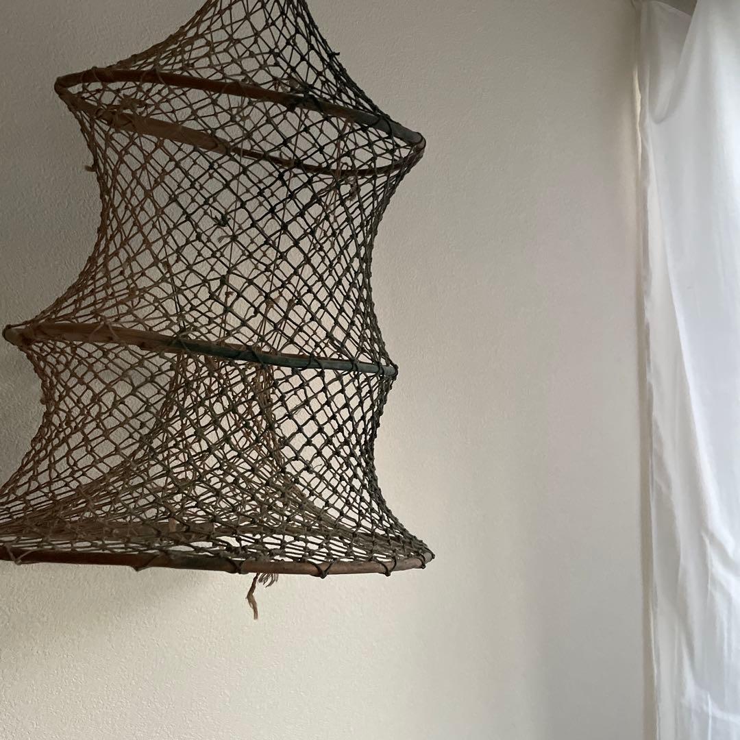 フランスアンティーク　1900s ビク シェード　アート魚籠