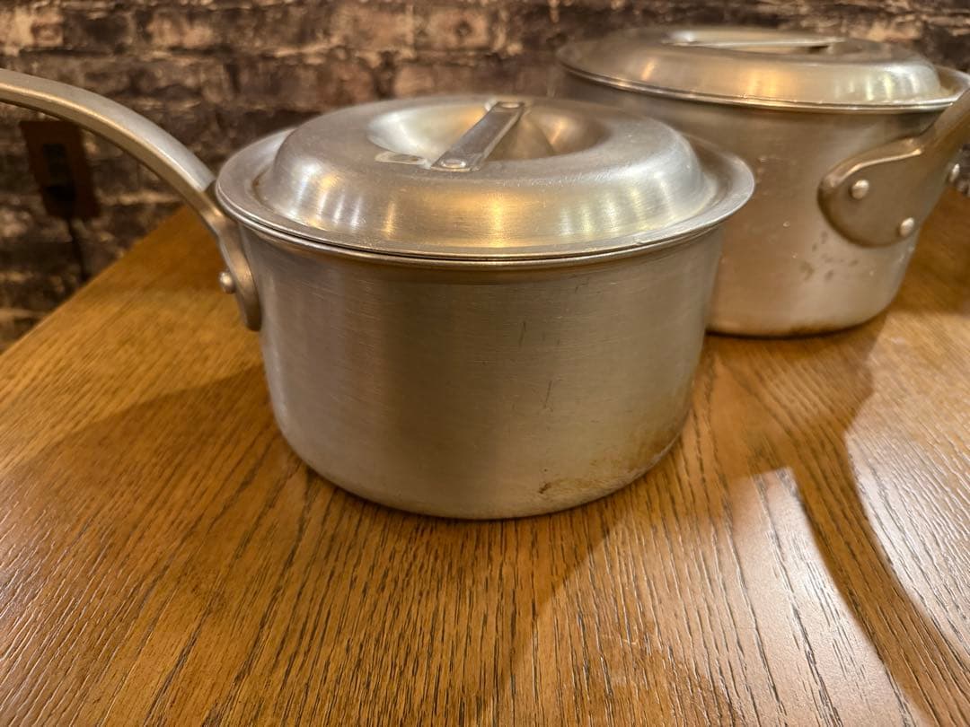 【中古美品】アルミ鍋2点セット23〜26cm 飲食店 レストラン 本格的料理