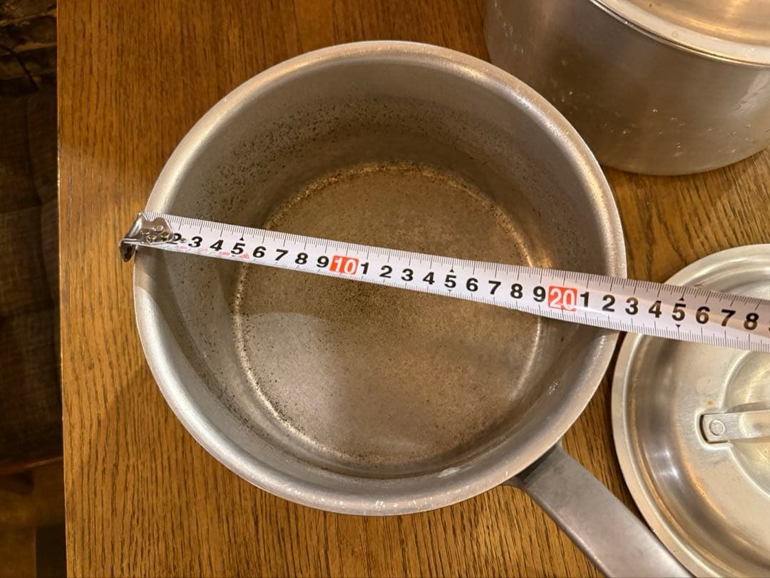 【中古美品】アルミ鍋2点セット23〜26cm 飲食店 レストラン 本格的料理