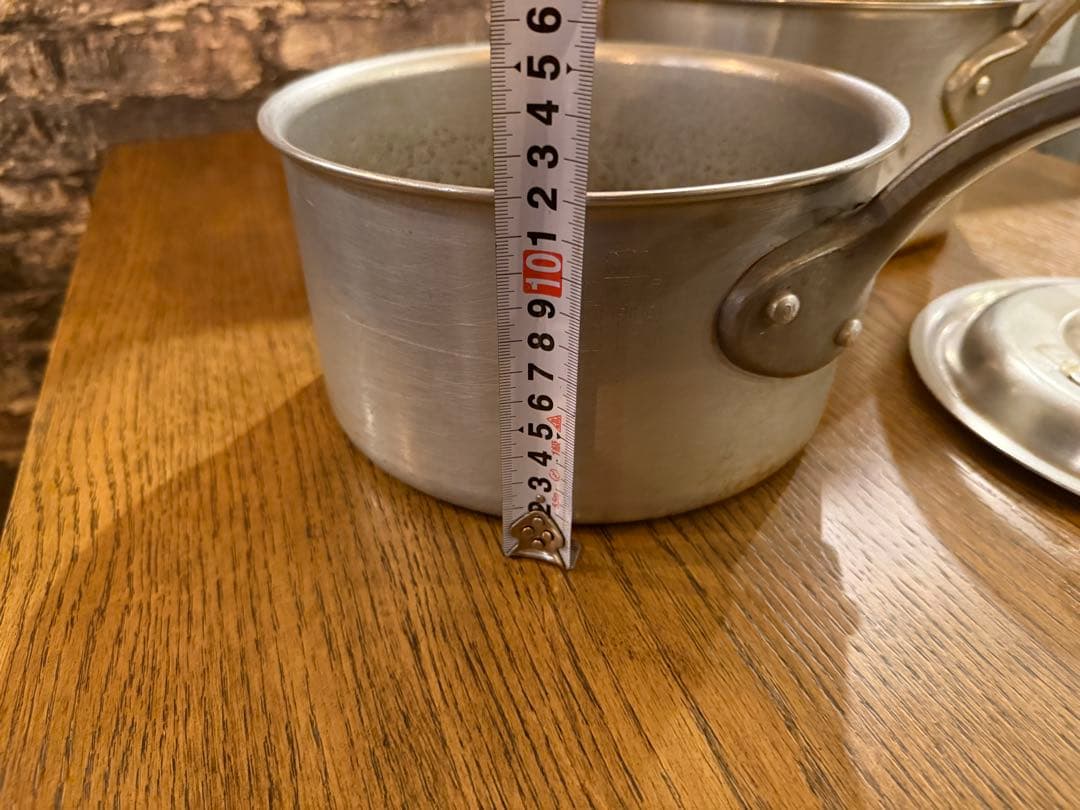 【中古美品】アルミ鍋2点セット23〜26cm 飲食店 レストラン 本格的料理
