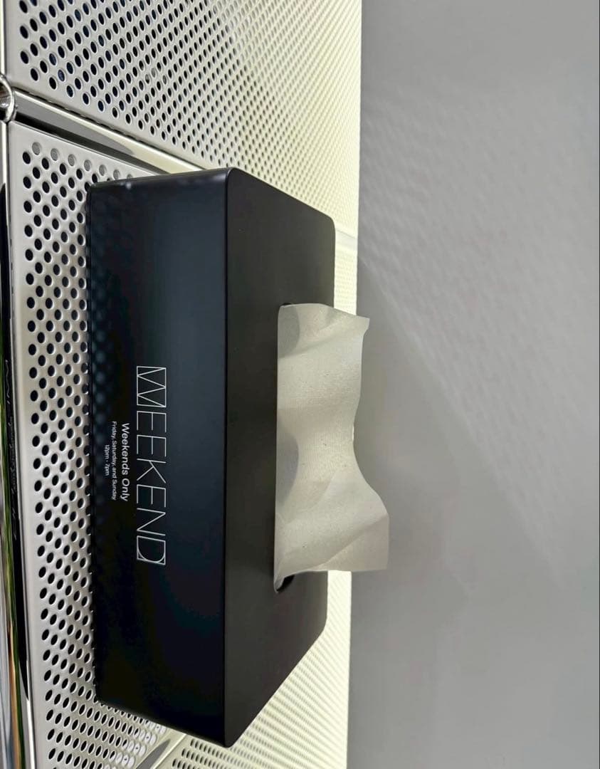 ティッシュボックス WEEKEND LOGO TISSUE CASE