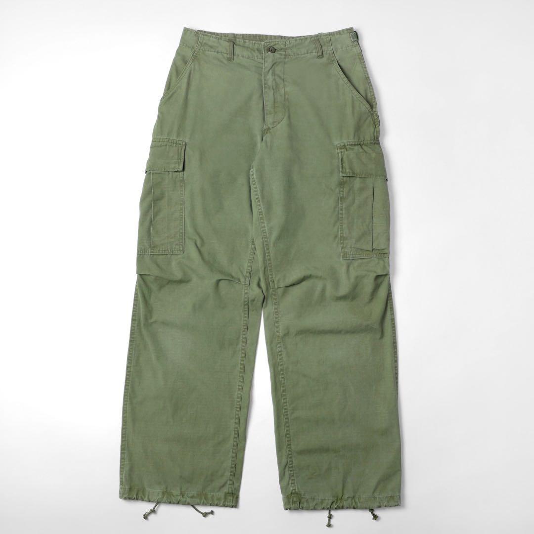 60s70sビンテージ ジャングルファティーグ カーゴパンツ リップストップSR