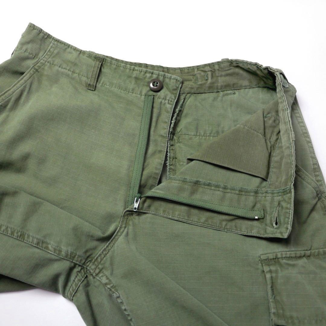 60s70sビンテージ ジャングルファティーグ カーゴパンツ リップストップSR