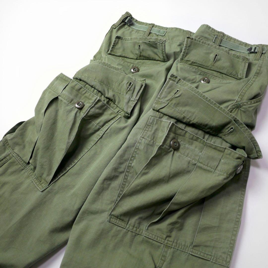 60s70sビンテージ ジャングルファティーグ カーゴパンツ リップストップSR