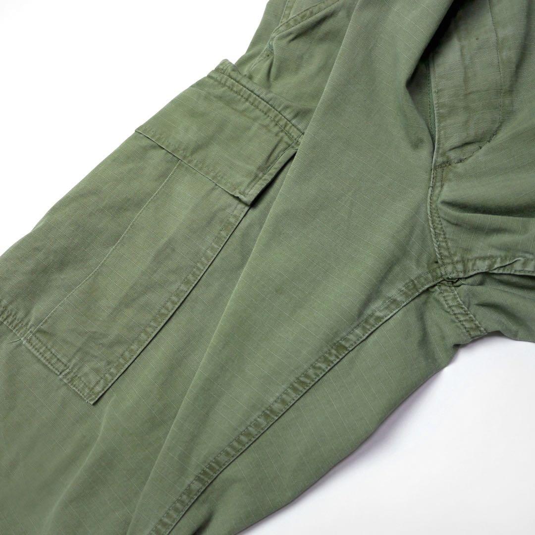 60s70sビンテージ ジャングルファティーグ カーゴパンツ リップストップSR