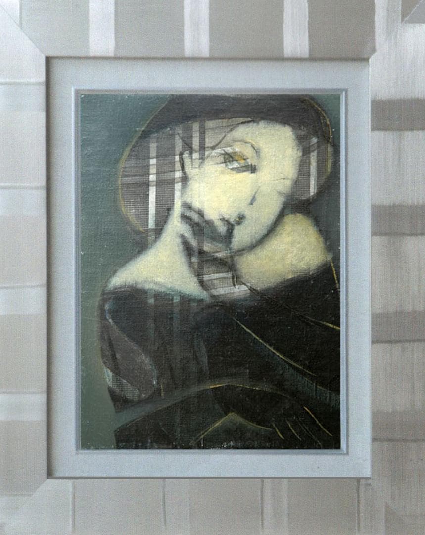 絵画 インテリア 油絵 F4-052313 人物 女性像