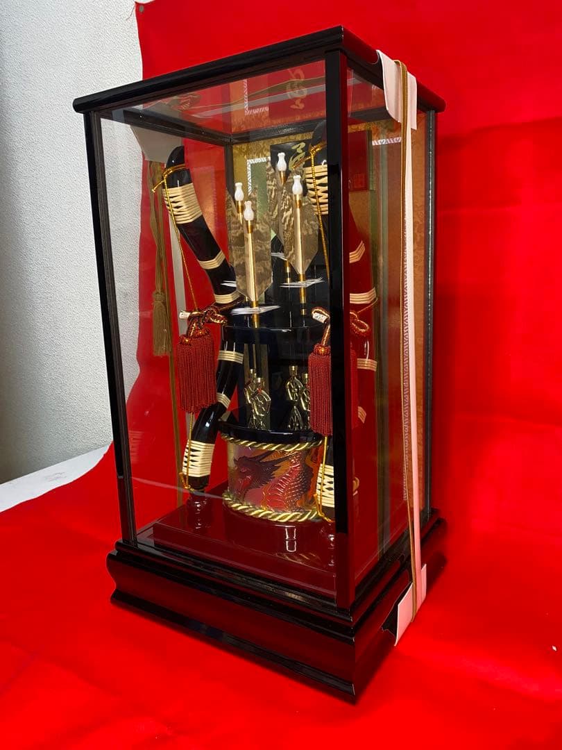 破魔弓　ガラスケース１５号・間口約２８×奥行約２４×高さ約５０㎝