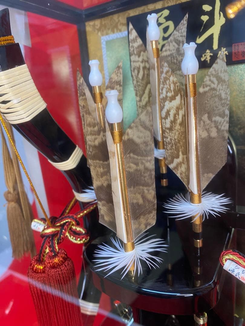 破魔弓　ガラスケース１５号・間口約２８×奥行約２４×高さ約５０㎝