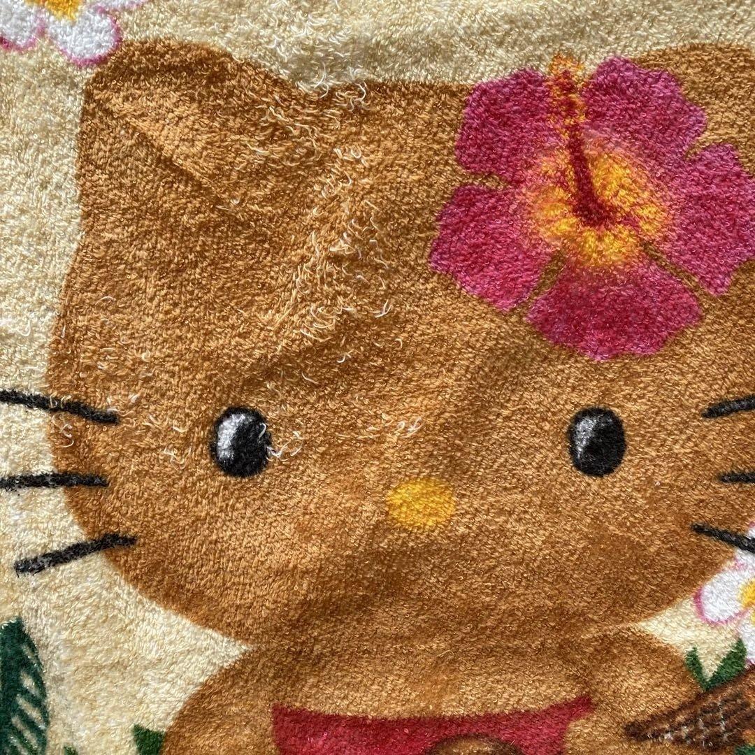 平成レトロ】日焼けキティ ダニエルバスタオル 大判 南国ハイビスカス