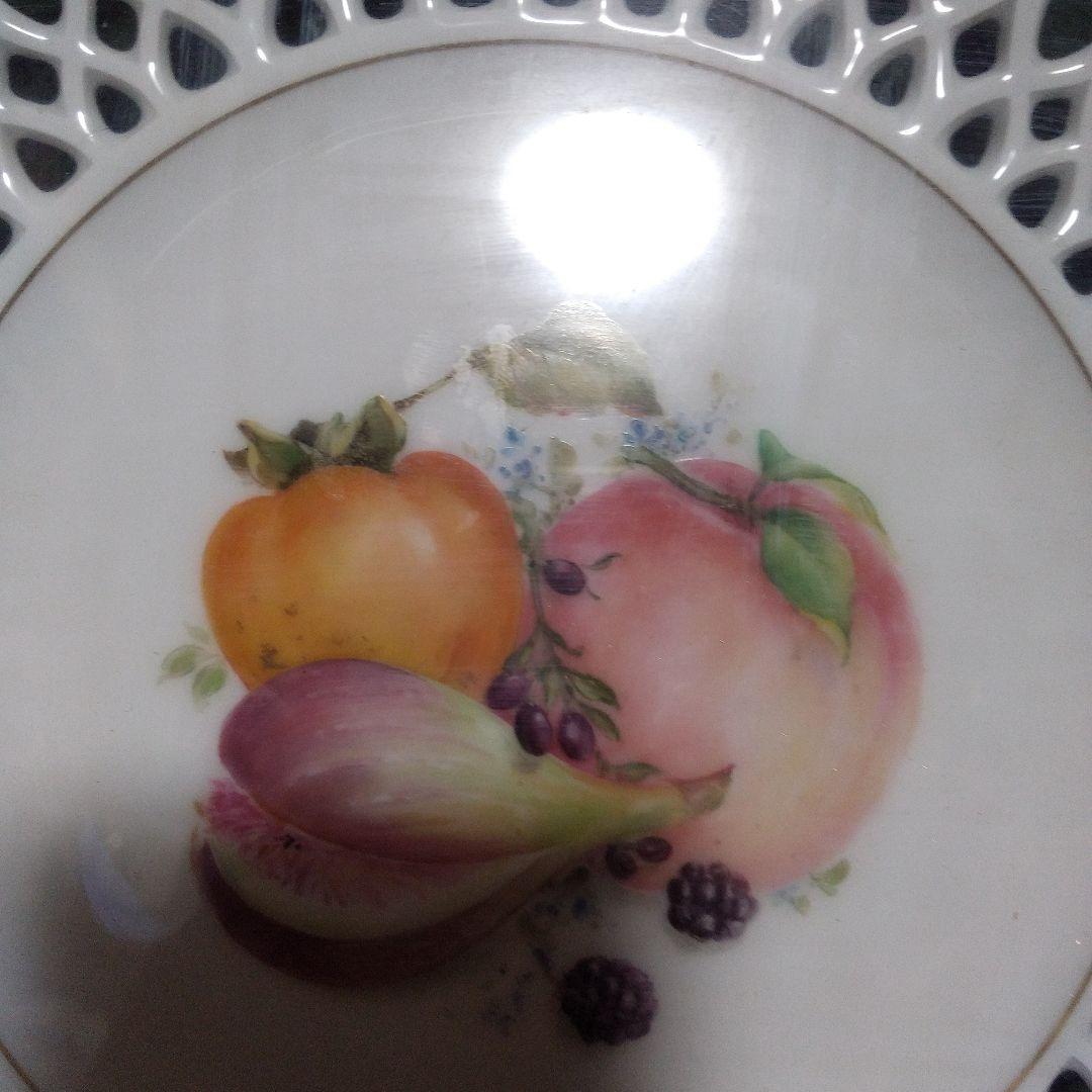 大倉陶園　飾り皿　豊穣の果物