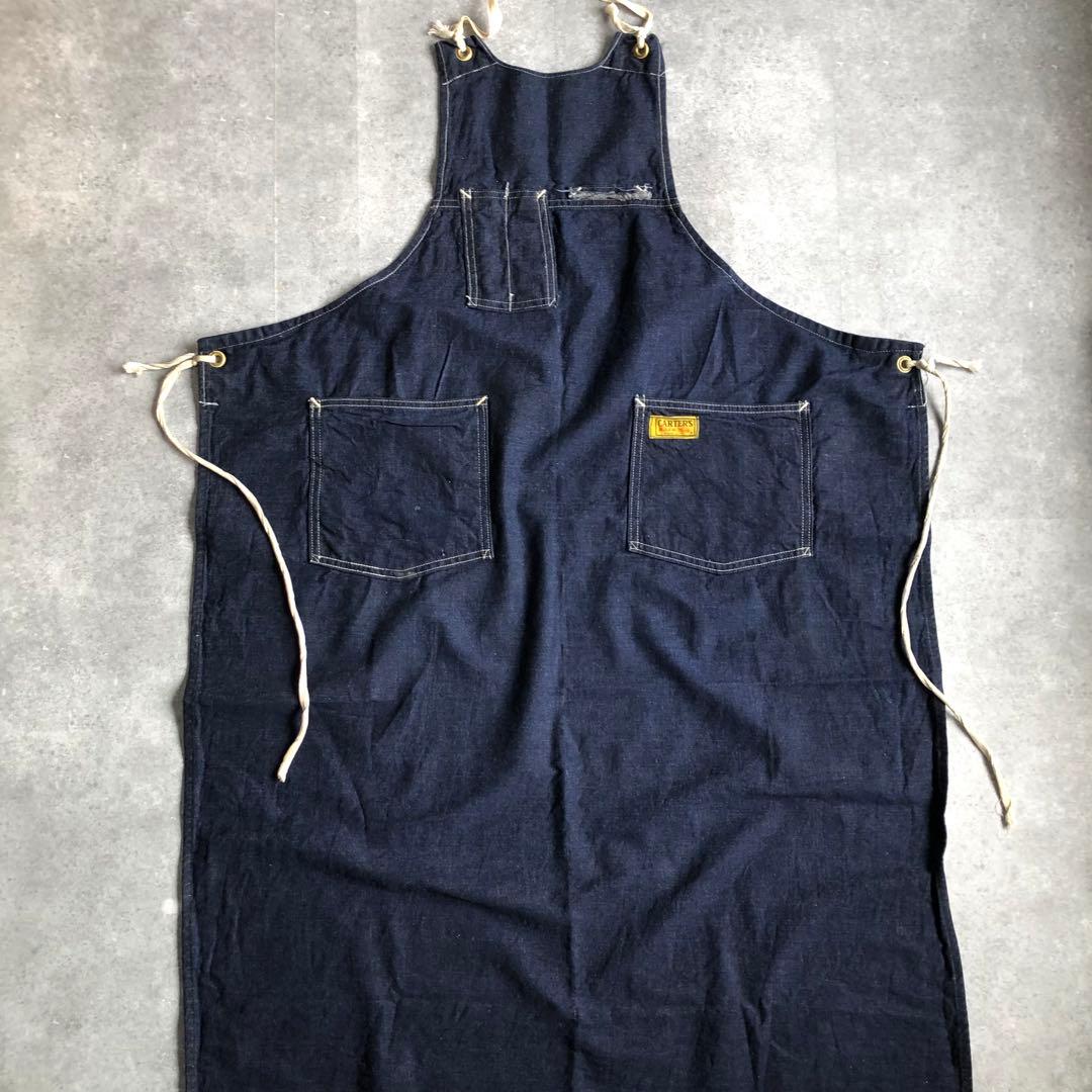 〜50s CARTER’S インディゴデニム エプロン ワーク エンジニア