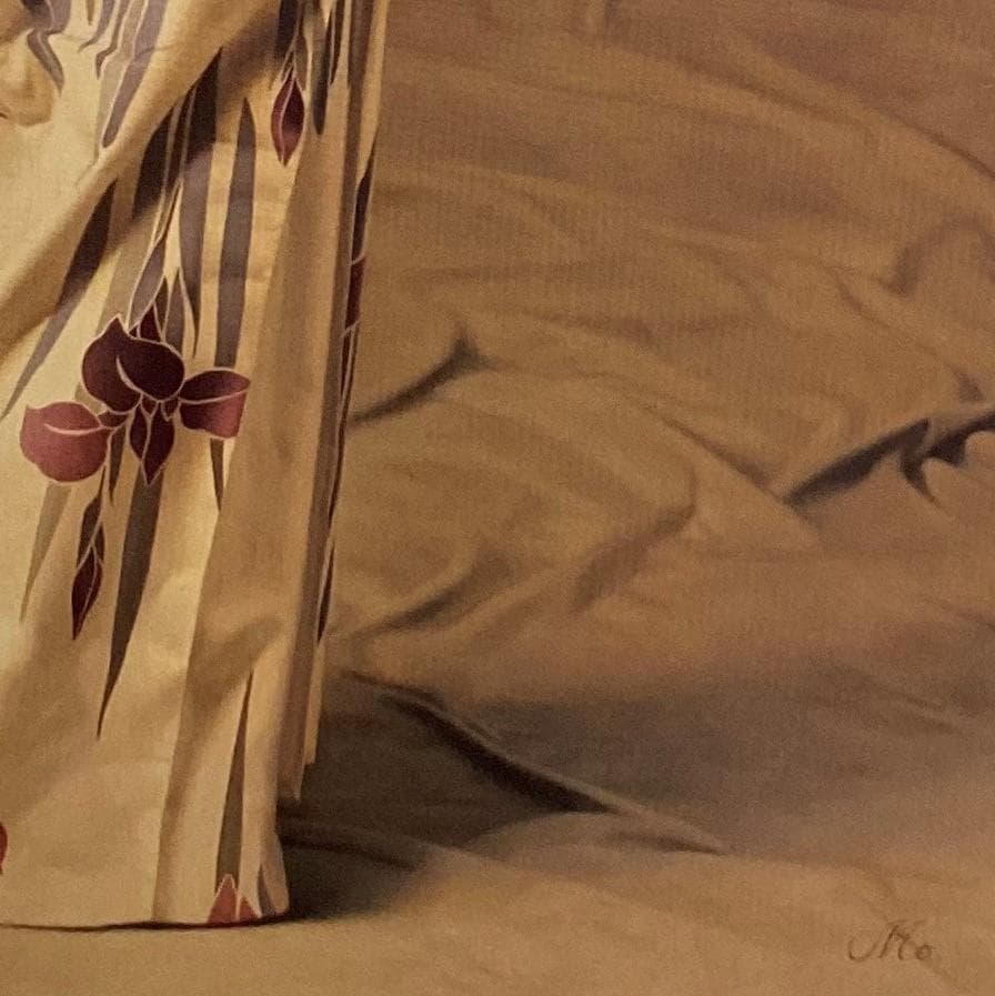 森本草介、【ゆかた姿】、希少画集・額装画、新品高級額、マット額装付