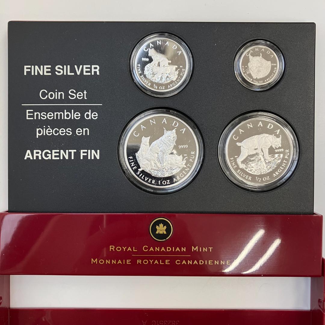 カナダ王立造幣局発行 Lynx ファインシルバー4枚セット 2005年