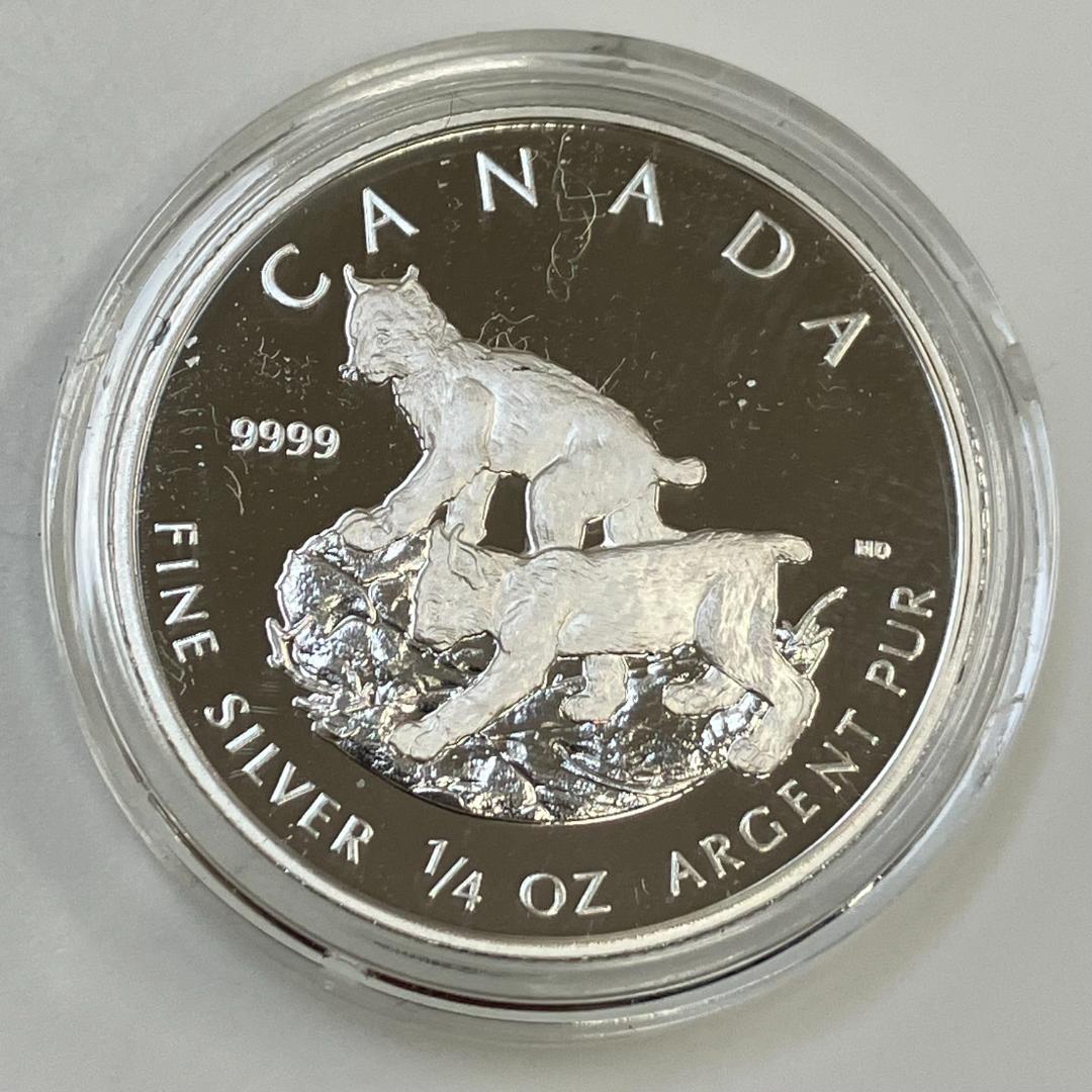 カナダ王立造幣局発行 Lynx ファインシルバー4枚セット 2005年