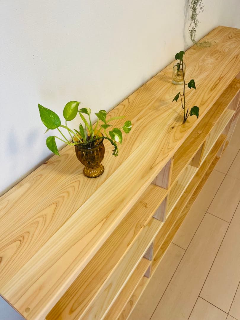 ひのき　収納棚　ラック　チェスト　無垢材家具　棚　檜　桧