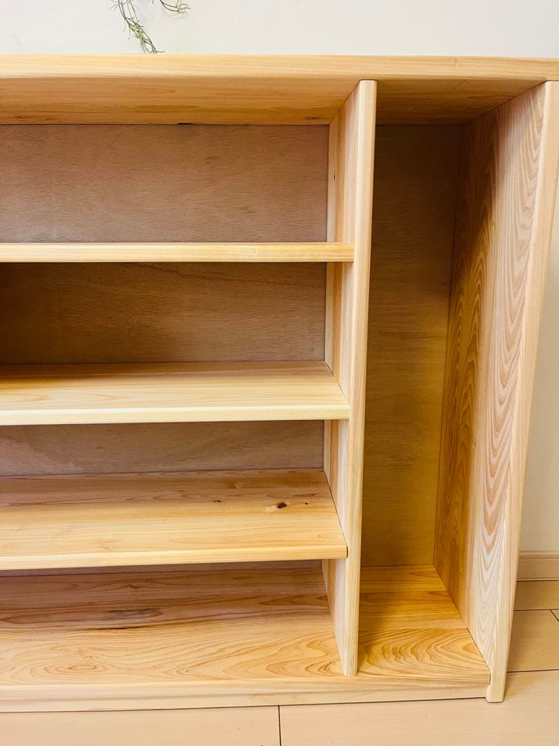 ひのき　収納棚　ラック　チェスト　無垢材家具　棚　檜　桧
