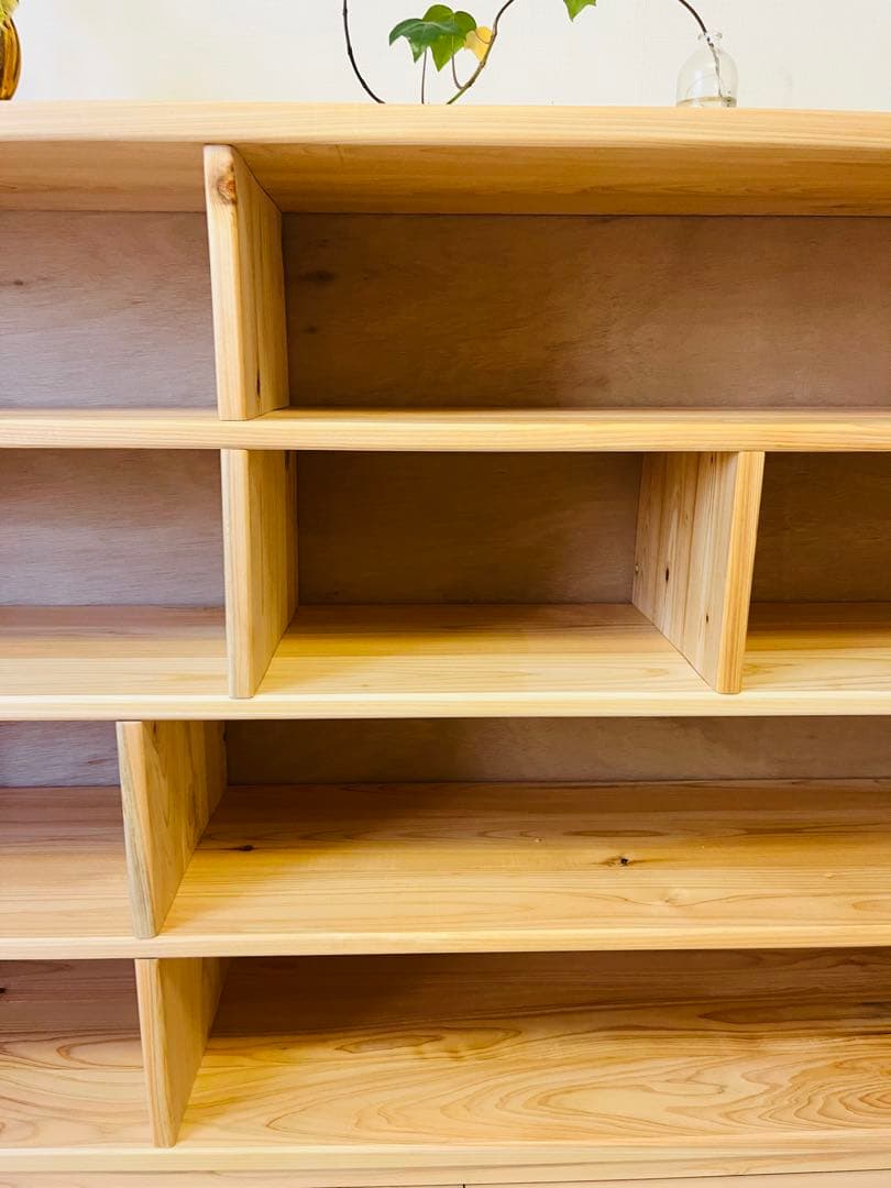 ひのき　収納棚　ラック　チェスト　無垢材家具　棚　檜　桧