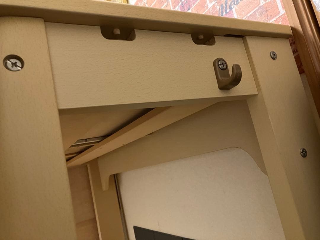 勉強机　学習机　机　デスク　　むらさき　紫　パープル　シンプル　木