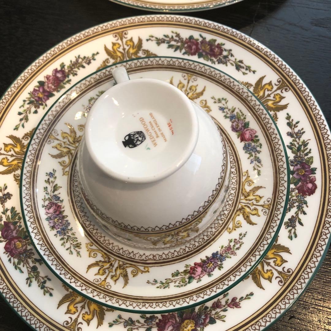 最終値下げ‼️激安‼️ウェッジウッドコロンビアエナメル トリオ６客セット