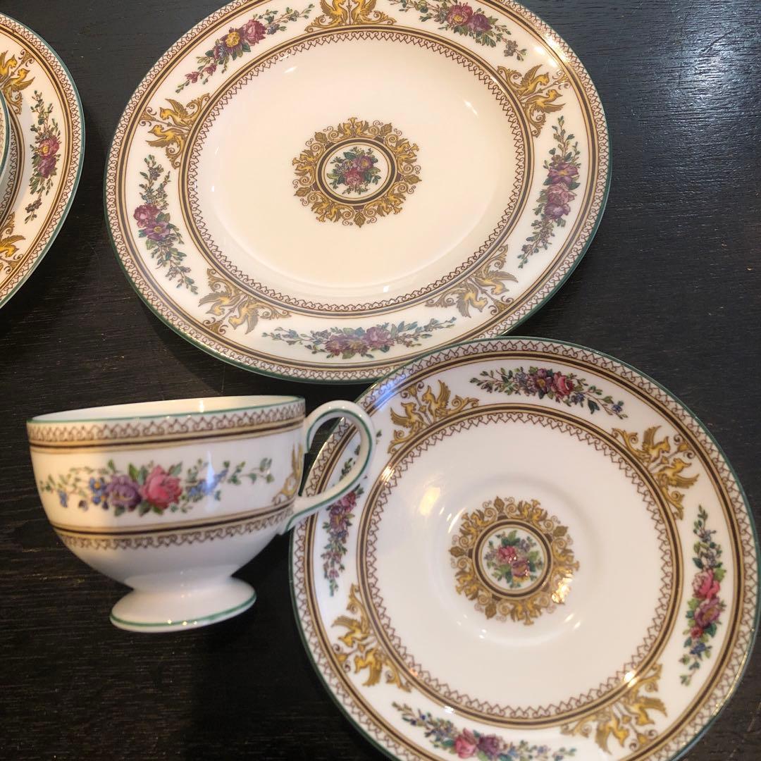 最終値下げ‼️激安‼️ウェッジウッドコロンビアエナメル トリオ６客セット