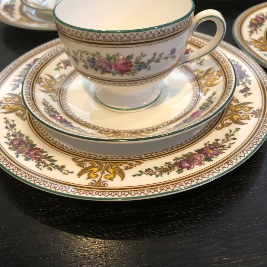 最終値下げ‼️激安‼️ウェッジウッドコロンビアエナメル トリオ６客セット