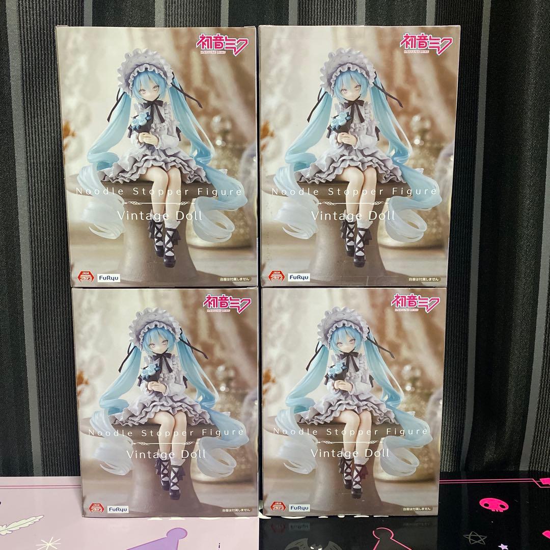 初音ミク　ヴィンテージドール ぬーどるストッパー　4個セット