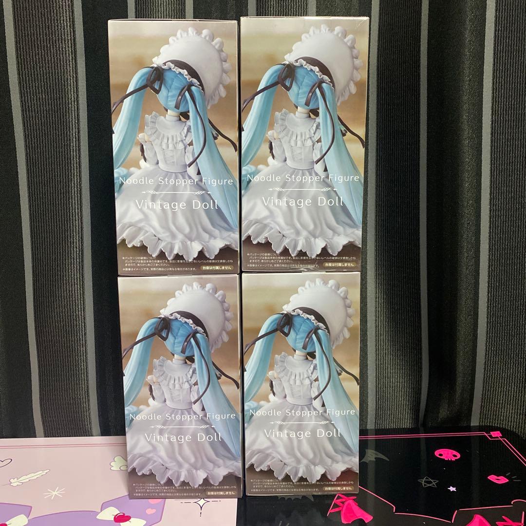 初音ミク　ヴィンテージドール ぬーどるストッパー　4個セット