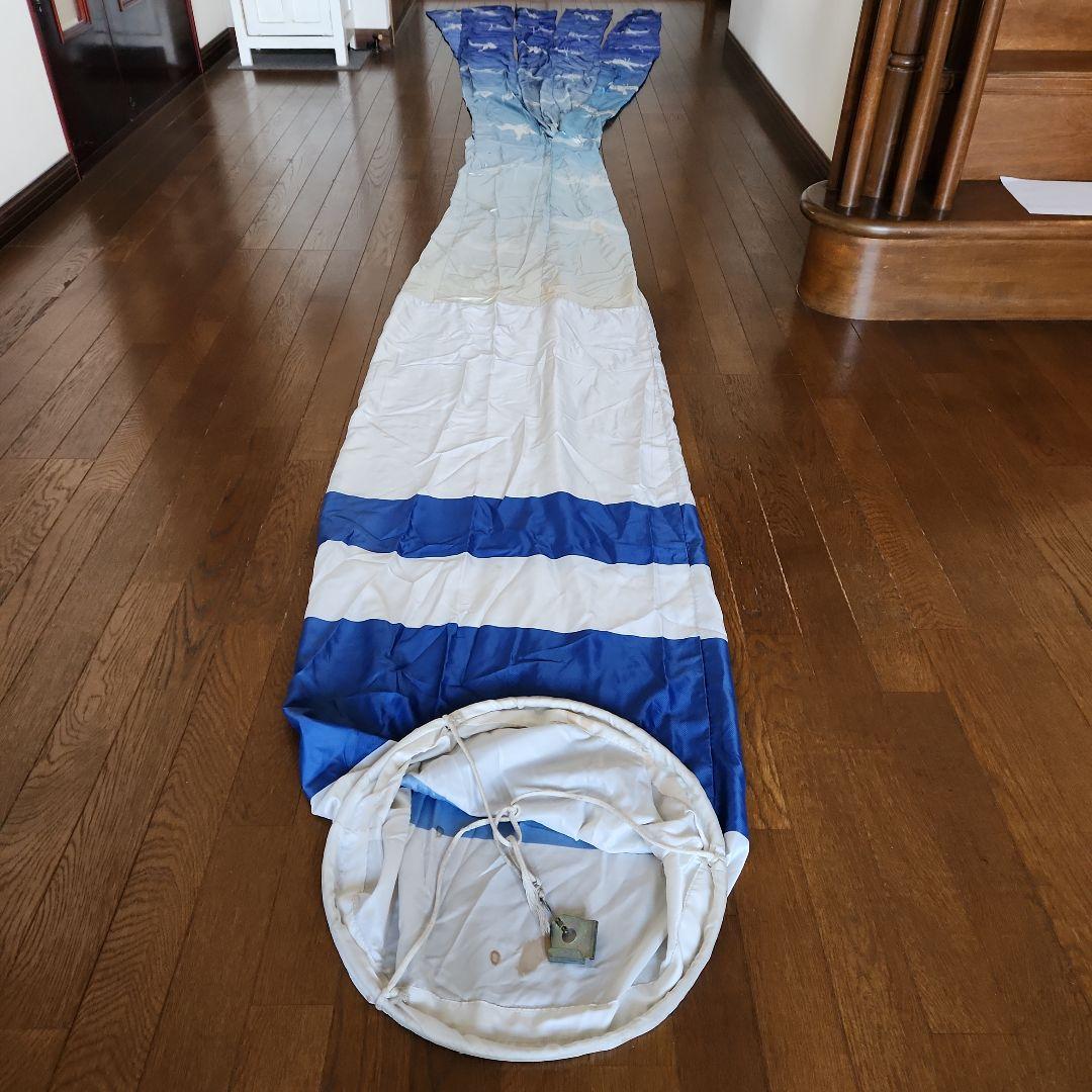 中古　鯉のぼり　5体と吹流し セット　友禅染　約5メートル