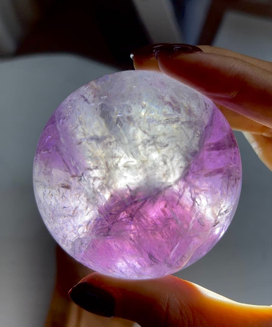 《希少》ファントムアメジスト　トラピッチェ　スフィア　丸玉