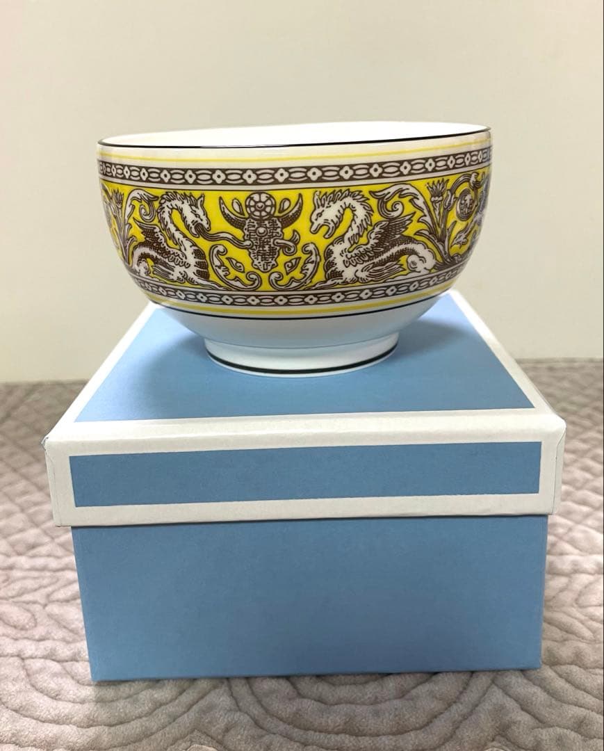 ウェッジウッド フロレンティーン　ライスボウル　シトロン&マリーン