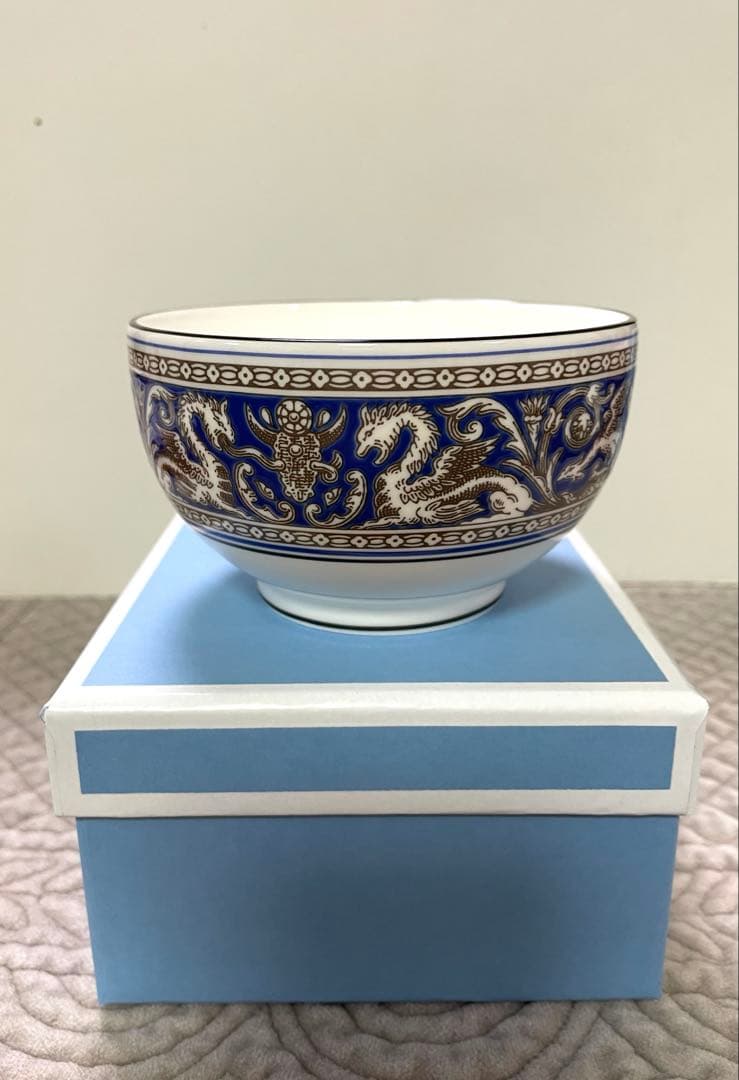 ウェッジウッド フロレンティーン　ライスボウル　シトロン&マリーン