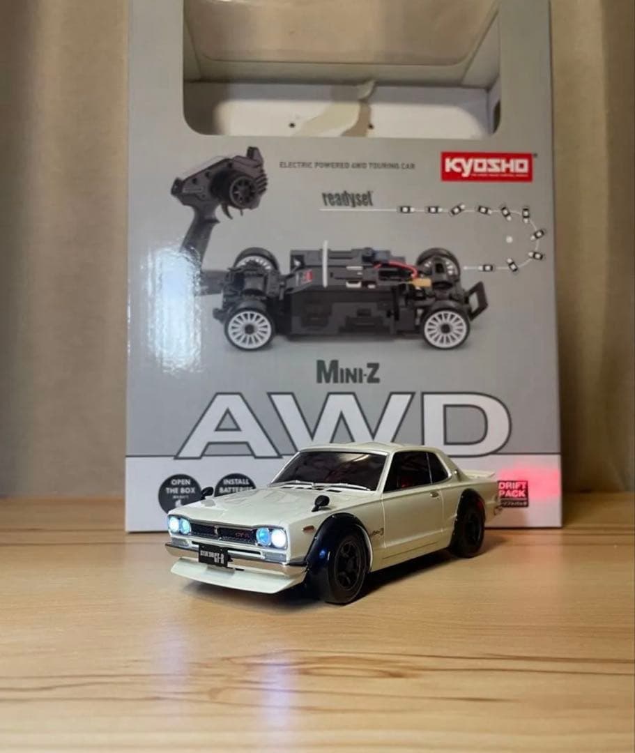 京商ミニッツAWD レディセット日産スカイライン2000GTライトユニット