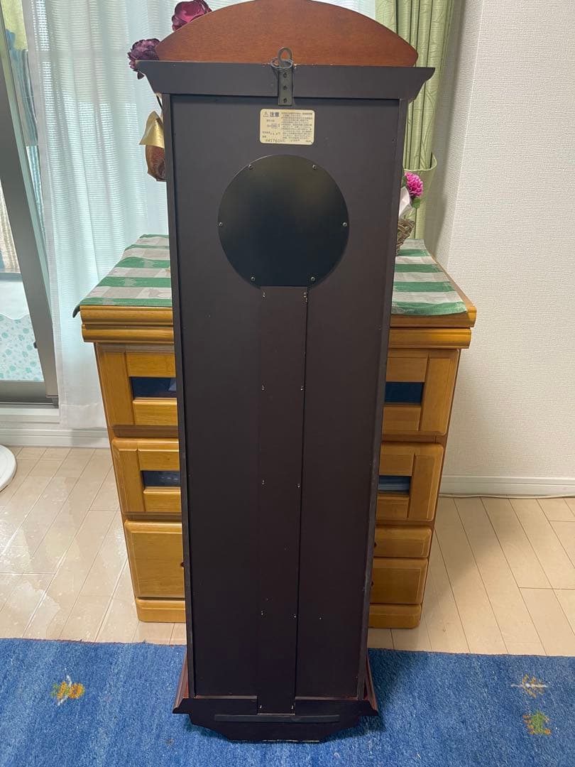 柱時計 木製　6曲音楽付き