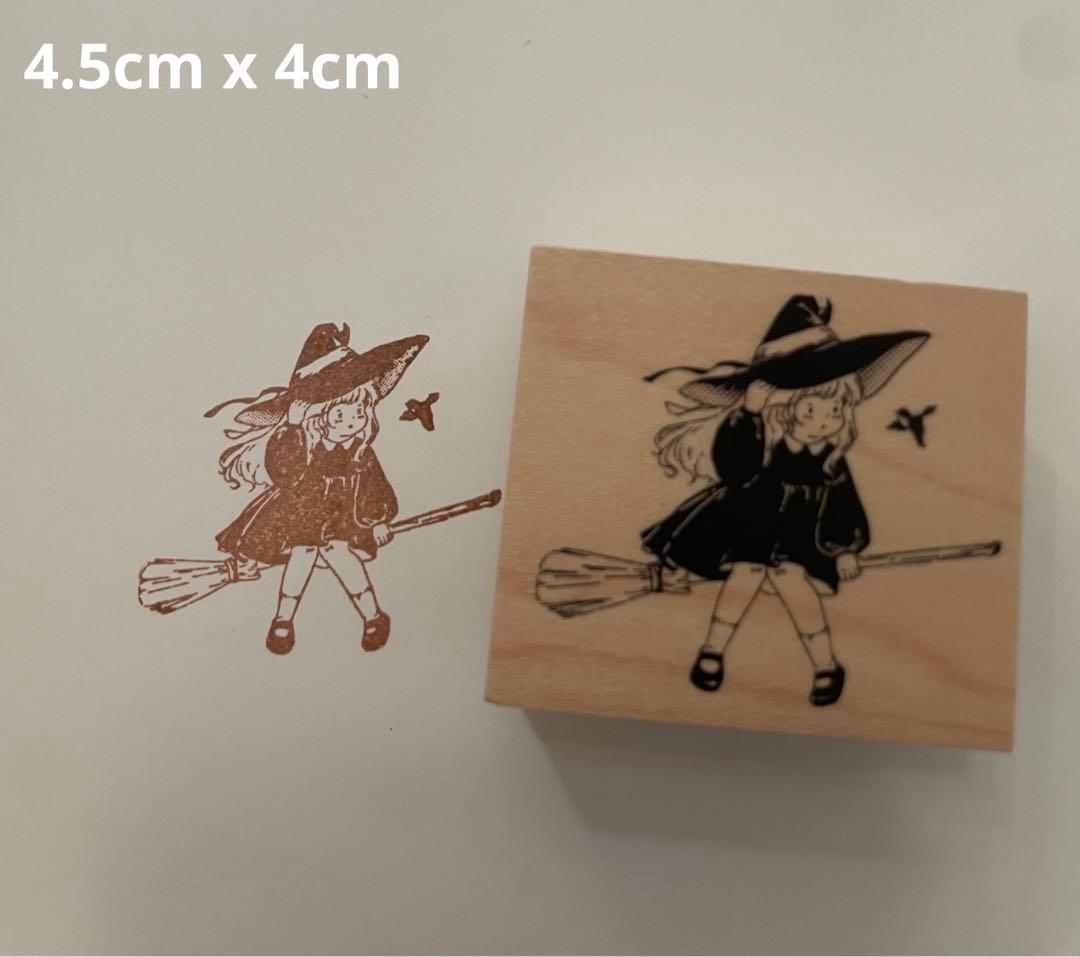 最終値下げ　海外ゴム印　レア　魔女　猫　天使　花　チーズ　可愛い　手帳
