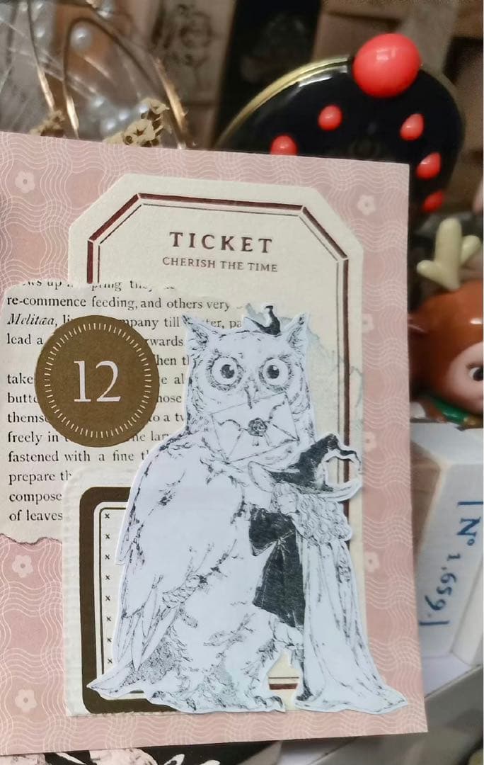 最終値下げ　海外ゴム印　レア　魔女　猫　天使　花　チーズ　可愛い　手帳