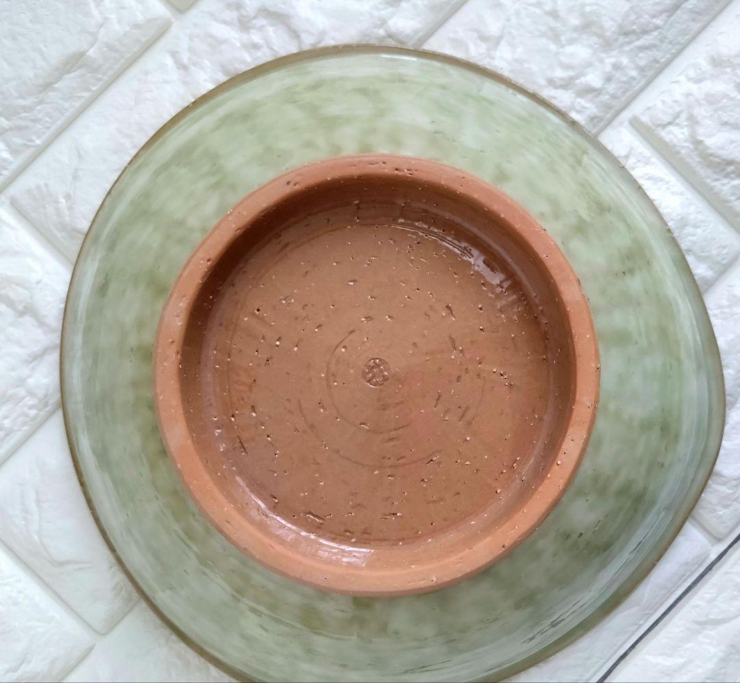 未使用　陶あん　大鉢　清水焼　京焼　土渕陶葊　栞、収納箱あり