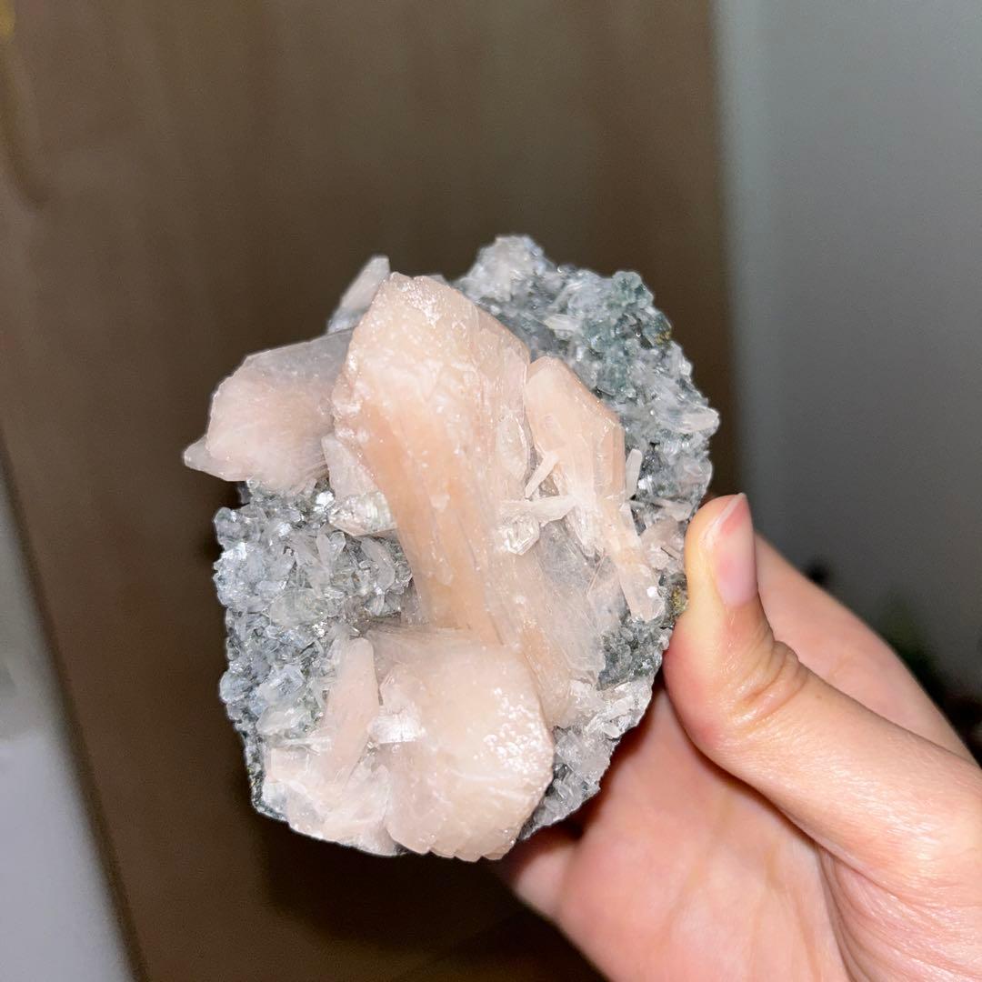 アポフィライト スティルバイト共生 原石 天然石 241g