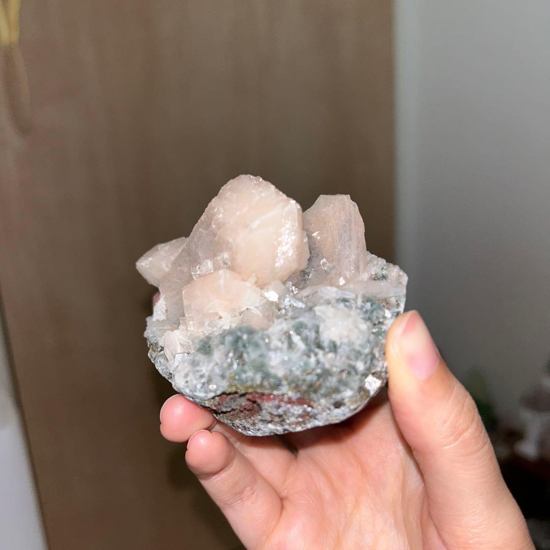 アポフィライト スティルバイト共生 原石 天然石 241g