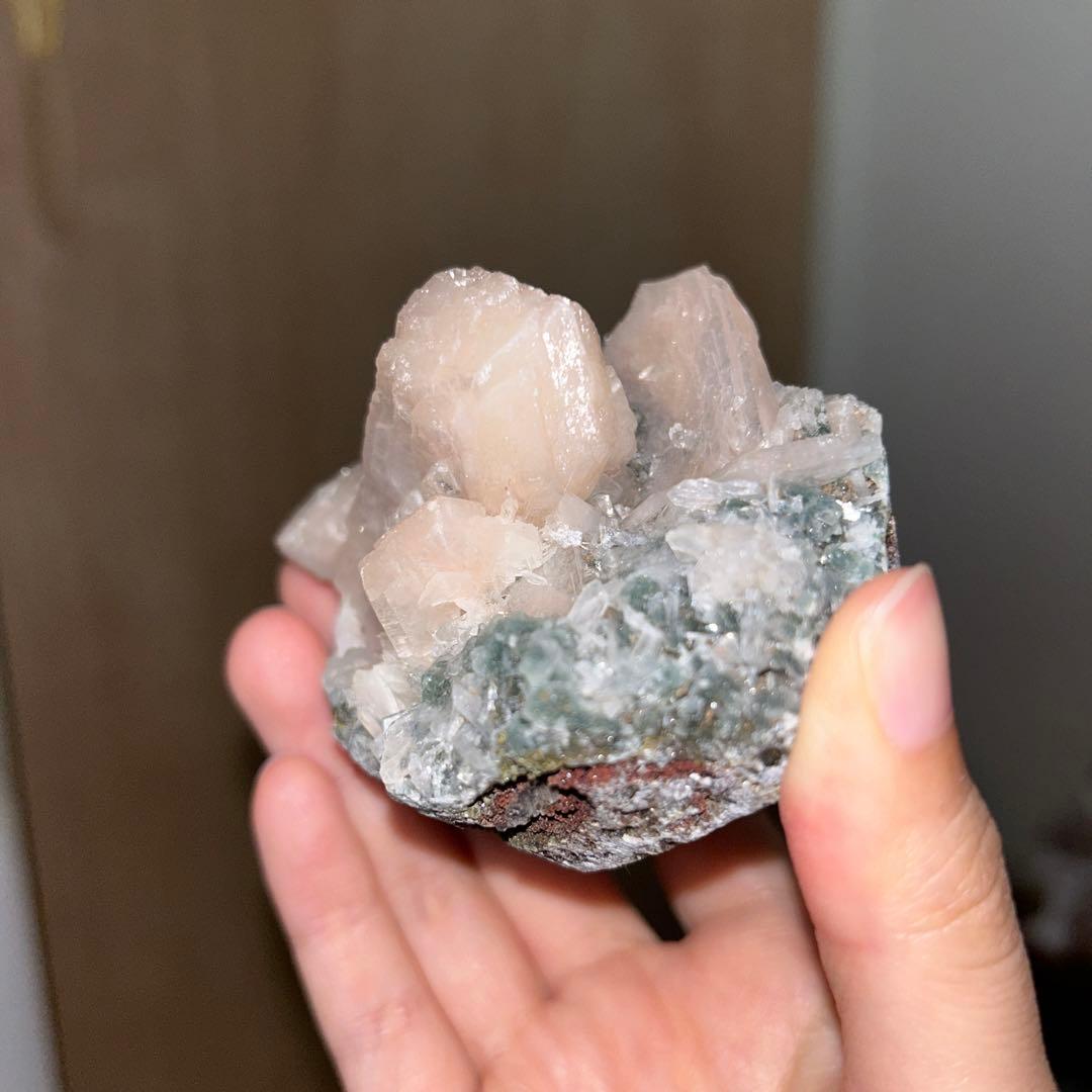 アポフィライト スティルバイト共生 原石 天然石 241g