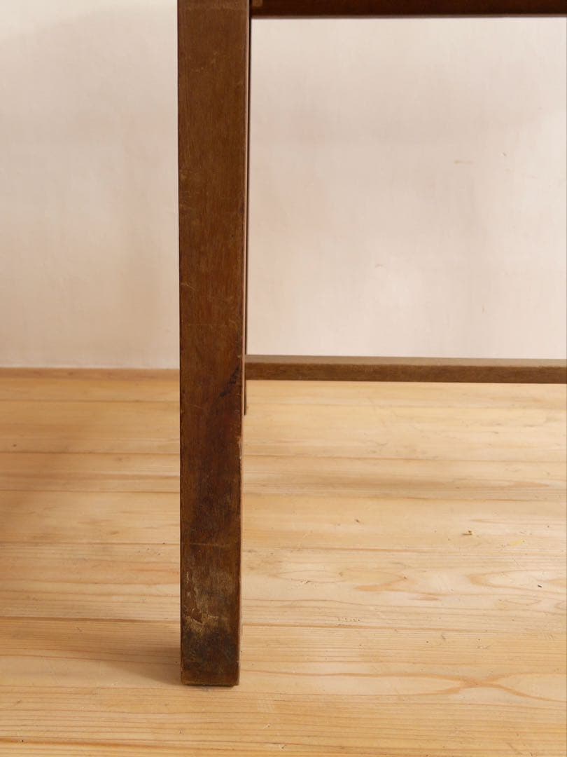 木製　作業台　横幅 約106㎝　ワークテーブル　古道具　古家具　ビンテージ