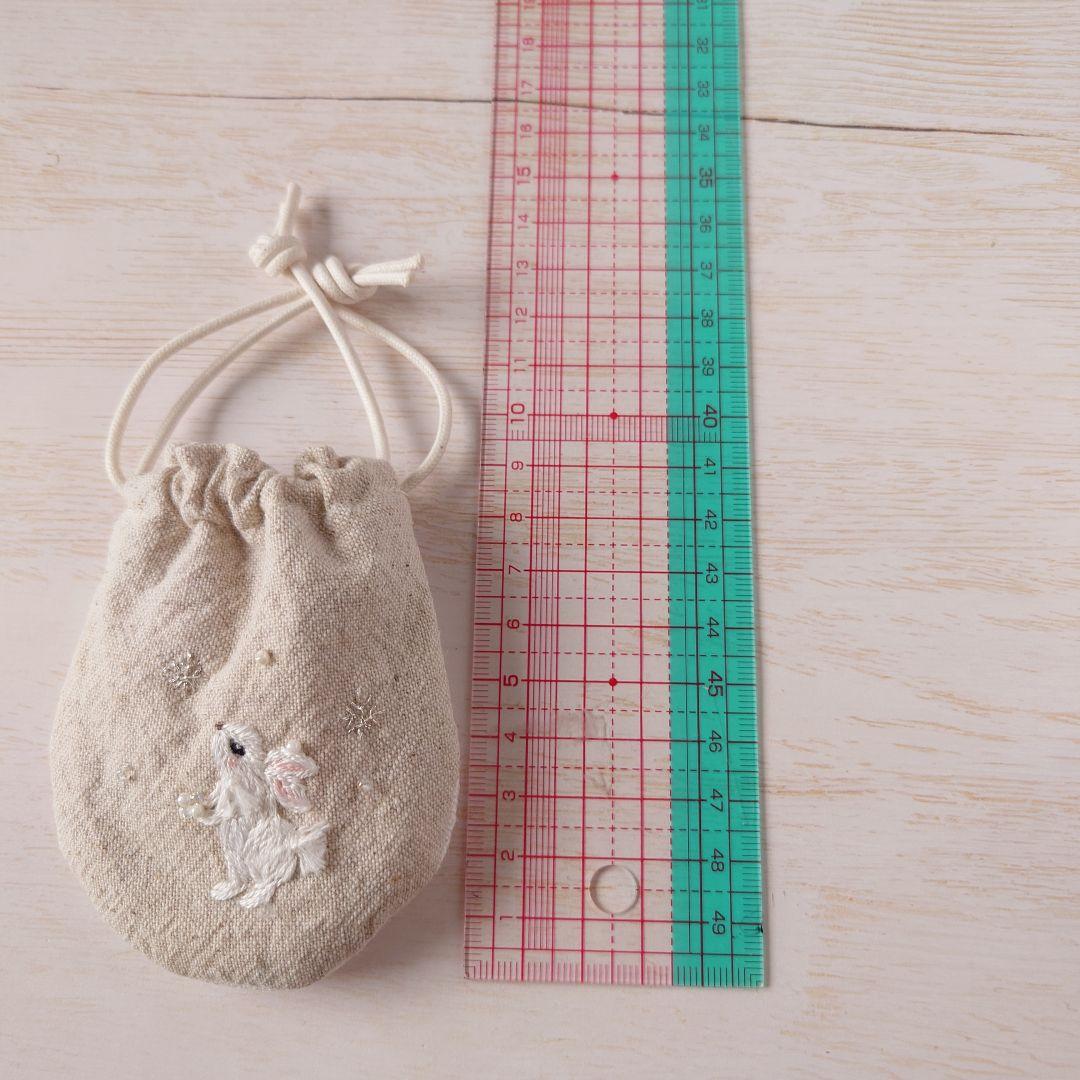 ちっちゃな巾着サシェ/詰替えタイプ/うさこと雪