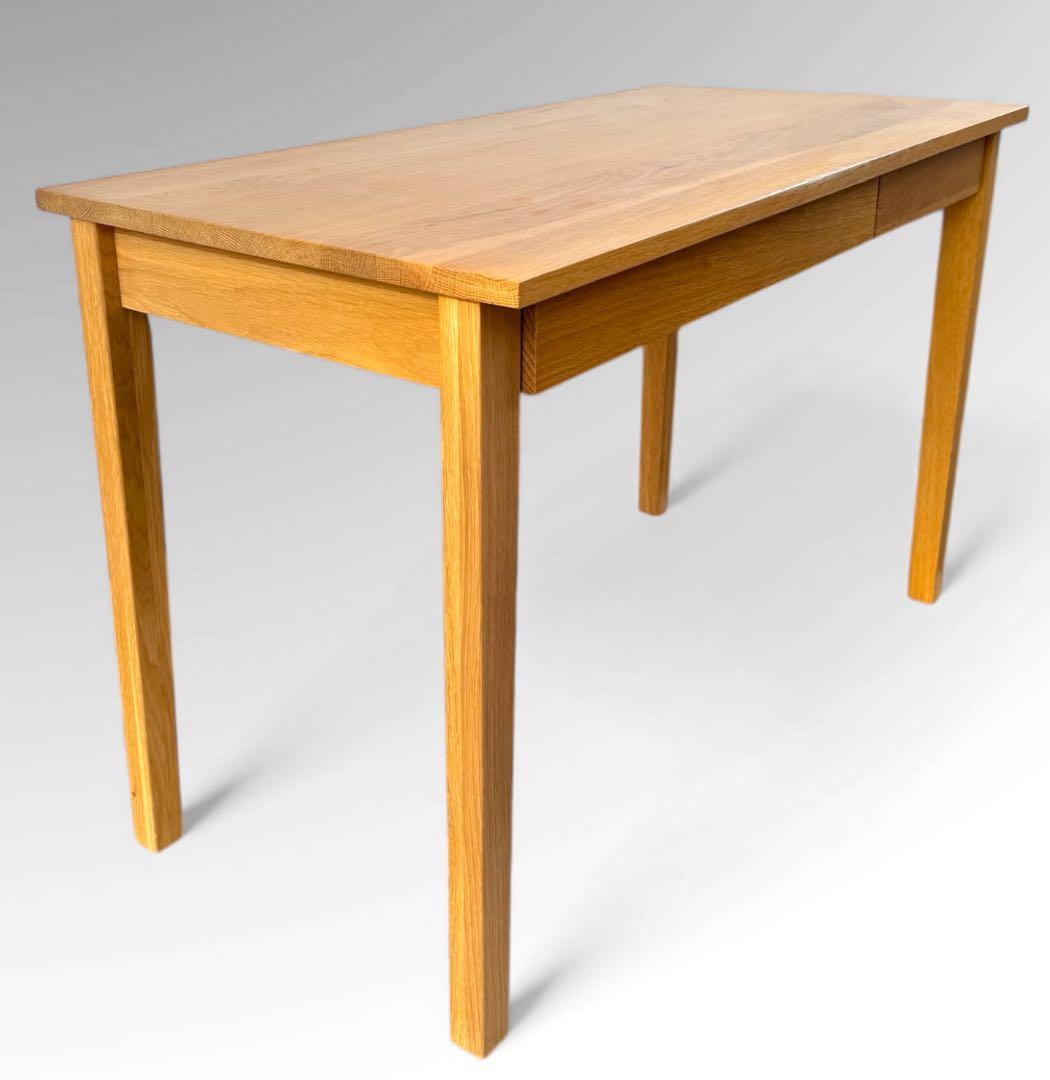 無印良品 無垢材デスク 木製デスク 引き出し付き オーク材 事務机 学習机 北欧