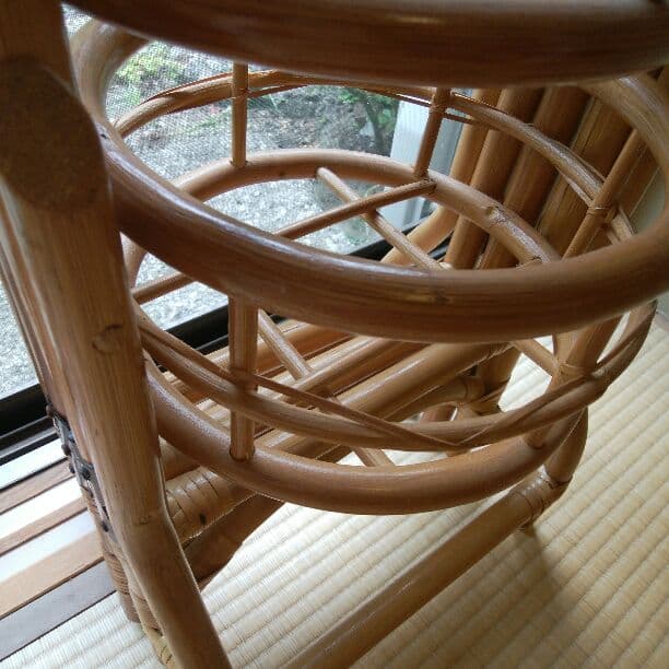 籐製品　かごラック3連