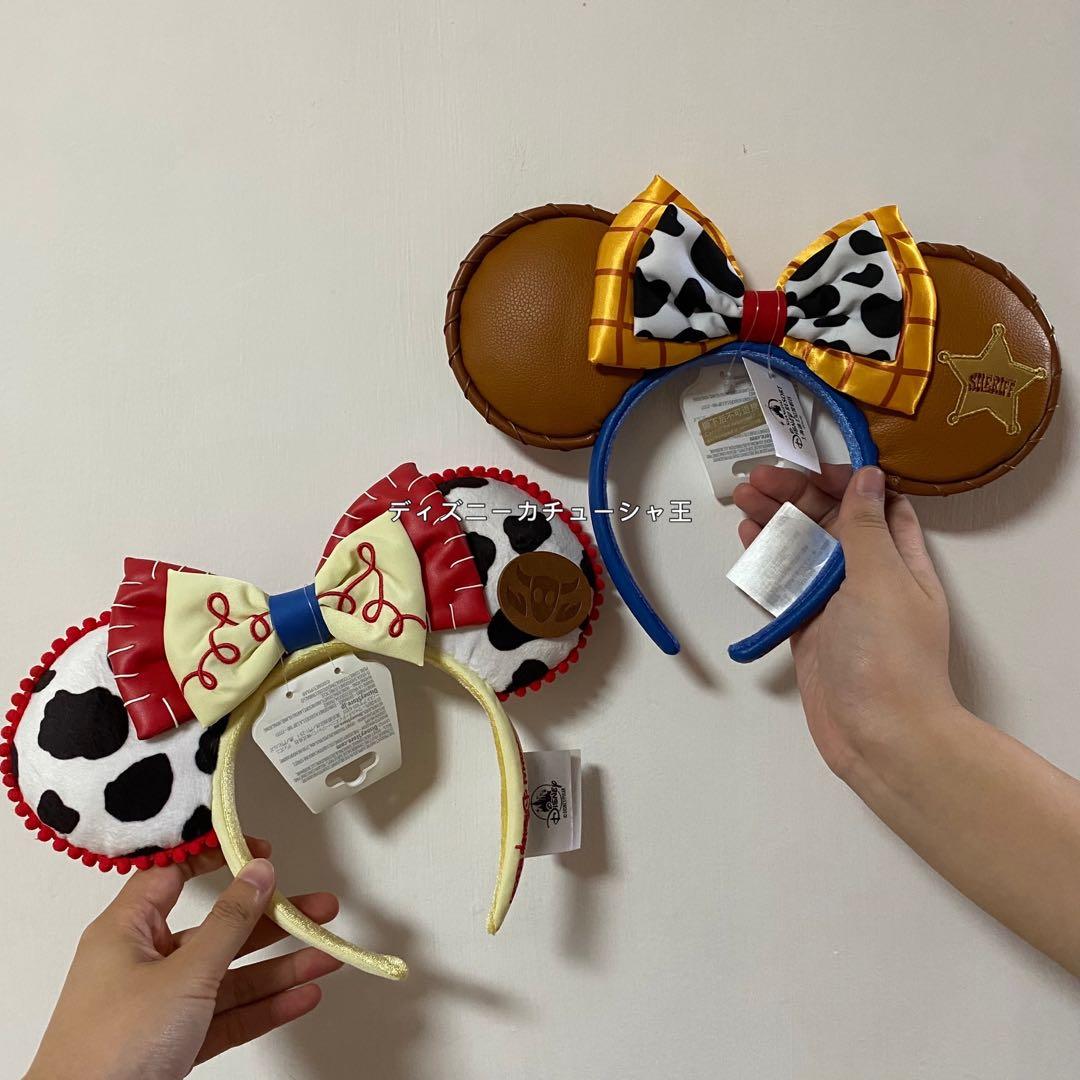 上海ディズニー トイストーリー ウッディ ジェシー カチューシャ 2点