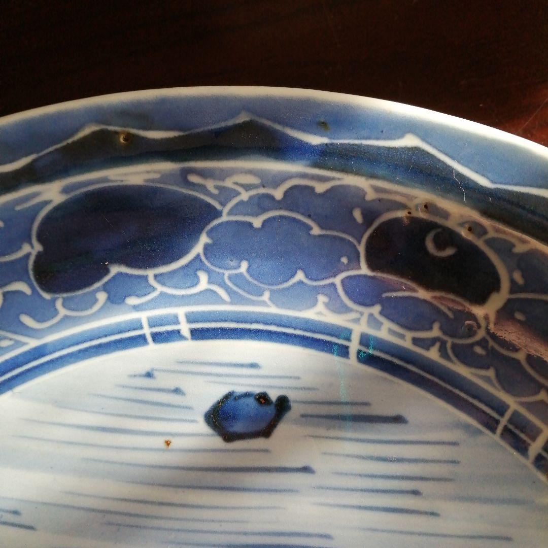 古伊万里　染付大皿　29.8cm　天明期